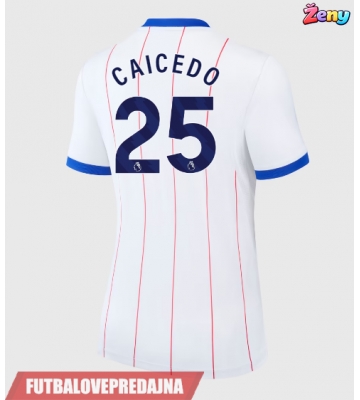 Lacne Ženy Futbalové dres Chelsea Moises Caicedo #25 2026-27 Krátky Rukáv - Tretina